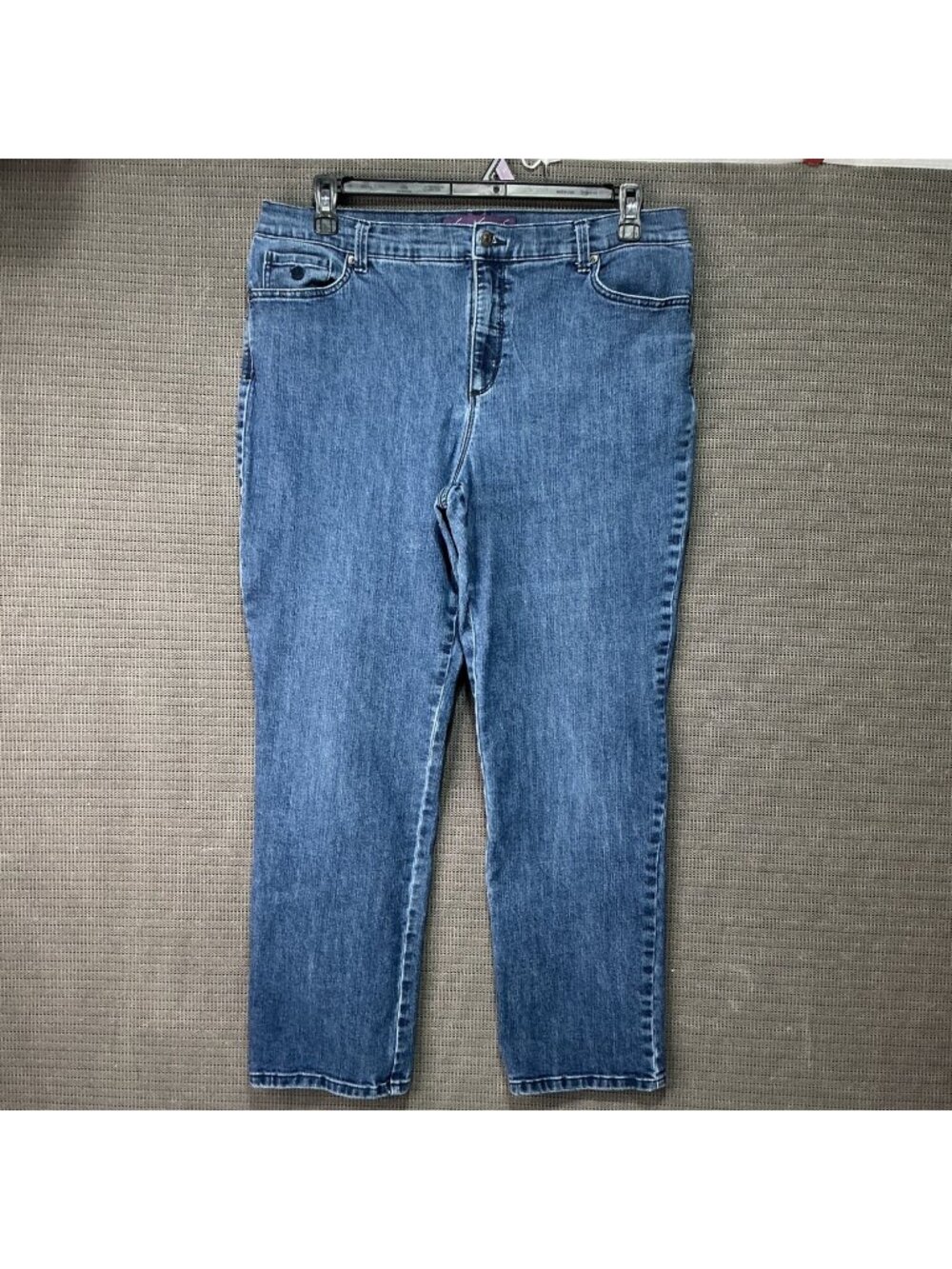 Gloria Vanderbilt Amanda Women's Classic Fit Jeans Sz 14 Blue Mid-Rise Stretch